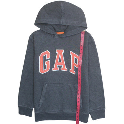 GAP Kids Boys Blue Pullover Hoodie XL (12-13 Years) Logo Front Cotton Blend