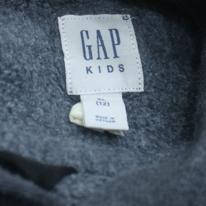 GAP Kids Boys Blue Pullover Hoodie XL (12-13 Years) Logo Front Cotton Blend