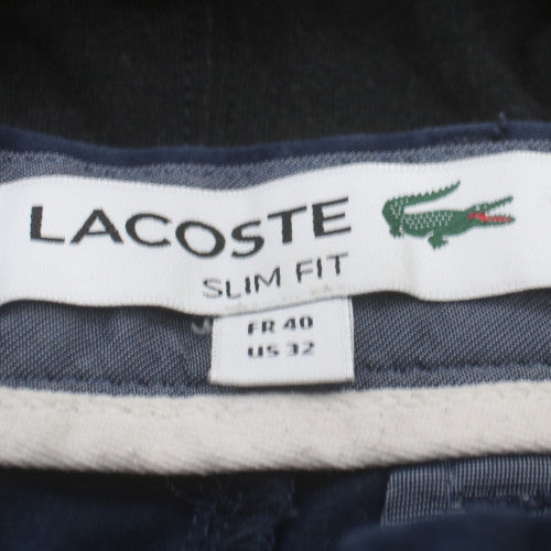 Lacoste Men Blue Slim Fit Chino Shorts Size 32