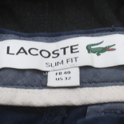 Lacoste Men Blue Slim Fit Chino Shorts Size 32
