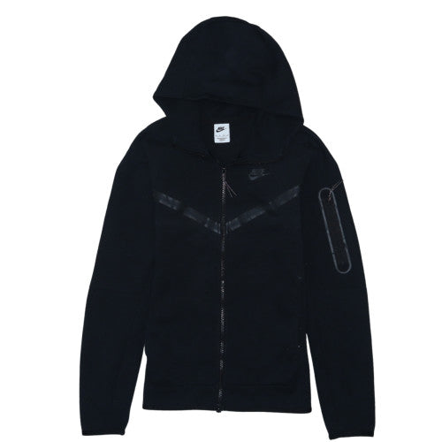Nike Men's Black XS Full Zip Hoodie Jersey Cotton Blend
