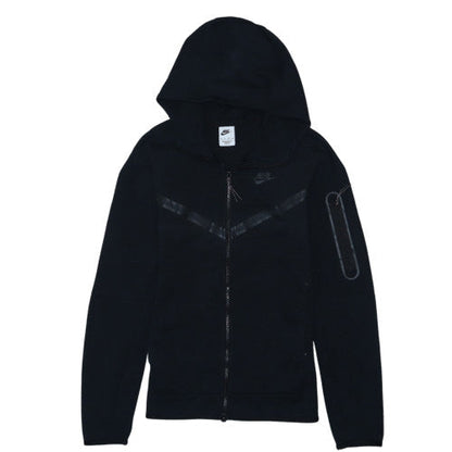 Nike Men's Black XS Full Zip Hoodie Jersey Cotton Blend