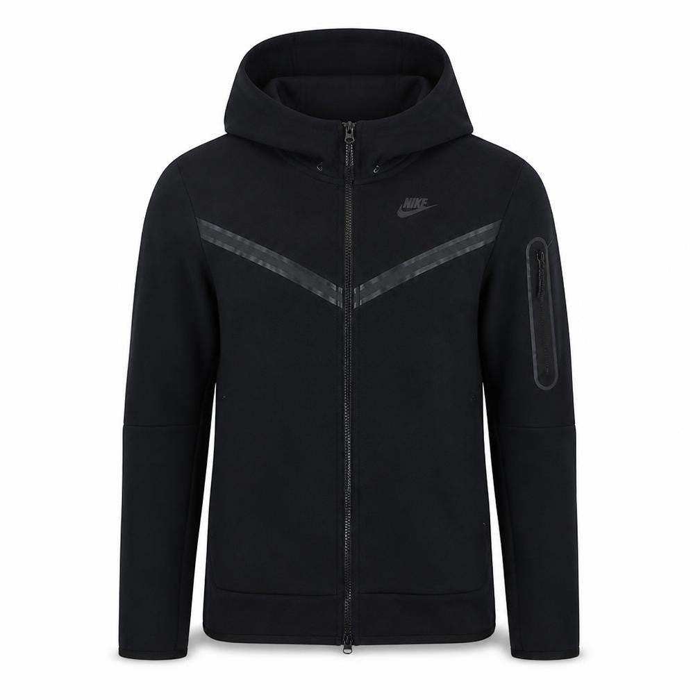 Nike Men's Black XS Full Zip Hoodie Jersey Cotton Blend