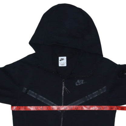 Nike Men's Black XS Full Zip Hoodie Jersey Cotton Blend
