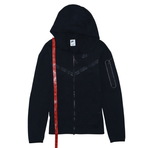 Nike Men's Black XS Full Zip Hoodie Jersey Cotton Blend