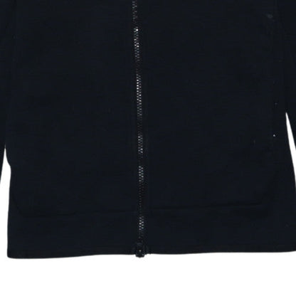 Nike Men's Black XS Full Zip Hoodie Jersey Cotton Blend