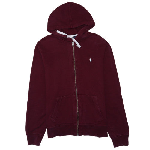 Polo Ralph Lauren Men's Red Full Zip Hoodie Size L