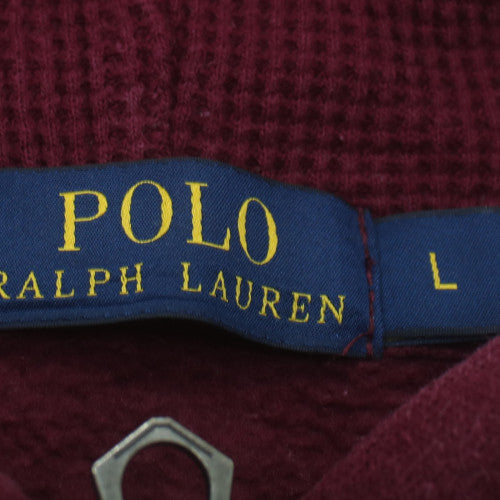 Polo Ralph Lauren Men's Red Full Zip Hoodie Size L