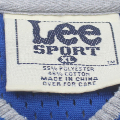 Lee Sport Men Grey Blue New York Giants Pullover Sweatshirt XL
