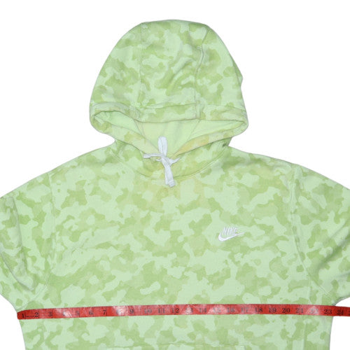 Nike Men's Green Camouflage Fleece Pullover Hoodie Size M