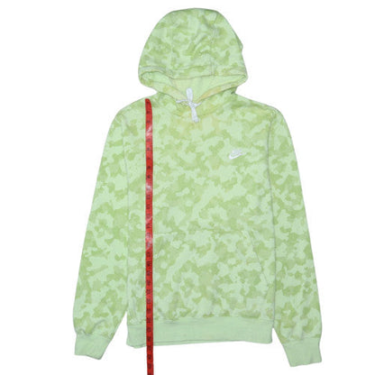 Nike Men's Green Camouflage Fleece Pullover Hoodie Size M