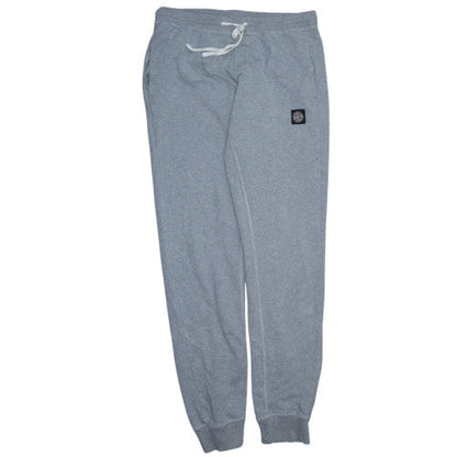 Stone Island Men's Grey Large Jogger Sweatpants Drawstring Cotton