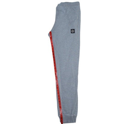 Stone Island Men's Grey Large Jogger Sweatpants Drawstring Cotton
