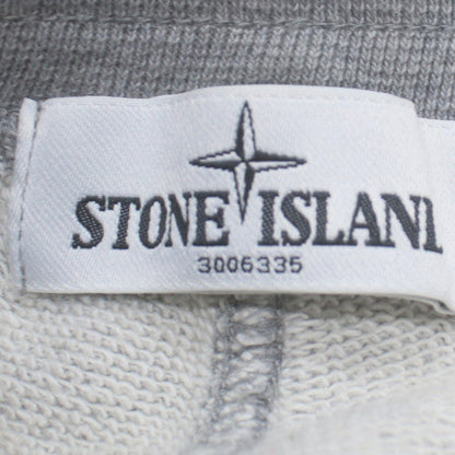 Stone Island Men's Grey Large Jogger Sweatpants Drawstring Cotton