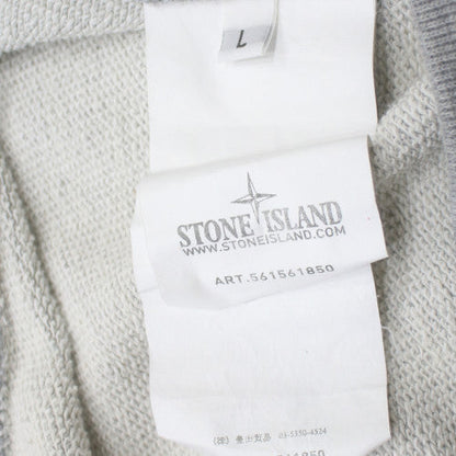 Stone Island Men's Grey Large Jogger Sweatpants Drawstring Cotton