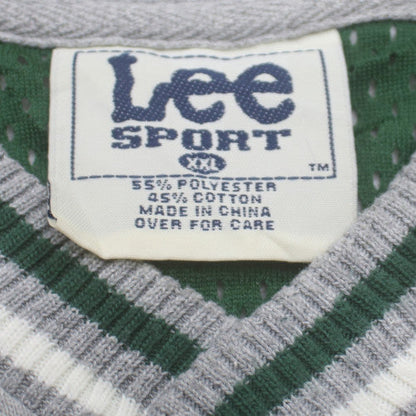Lee Sport Men's Grey Green Michigan State MSU Sweatshirt XXL Pullover