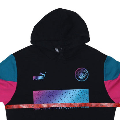 Puma Men's Black Manchester City Pullover Hoodie Size M