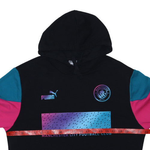 Puma Men's Black Manchester City Pullover Hoodie Size M