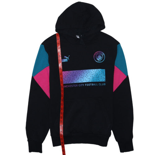 Puma Men's Black Manchester City Pullover Hoodie Size M