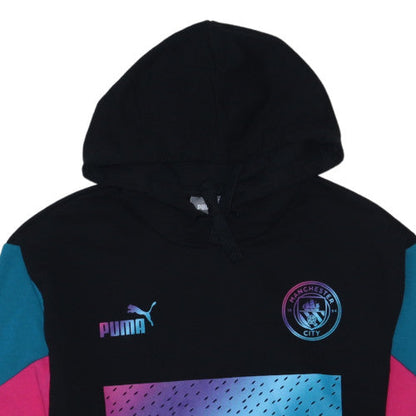 Puma Men's Black Manchester City Pullover Hoodie Size M