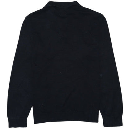 Levi's Men's Black Long Sleeve Cotton Polo Shirt Size L