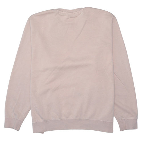 Nike Men’s Beige Logo Pullover Sweatshirt 2XL Crew Neck Regular Fit