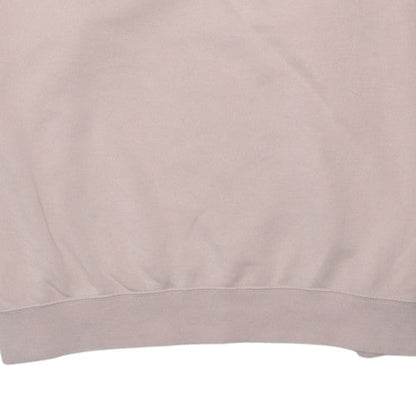Nike Men’s Beige Logo Pullover Sweatshirt 2XL Crew Neck Regular Fit