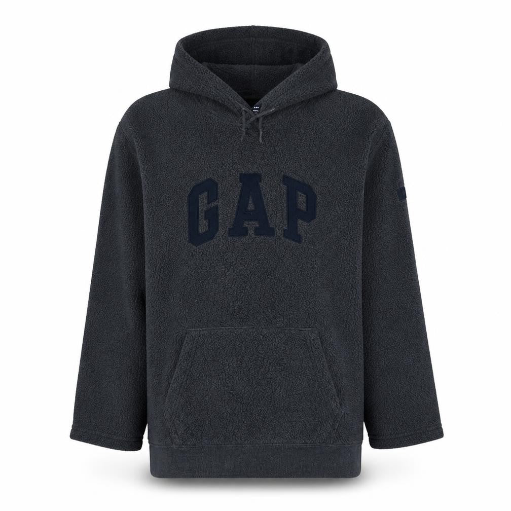 Gap Men's Grey Pullover Hoodie Size L Fleece Regular Fit