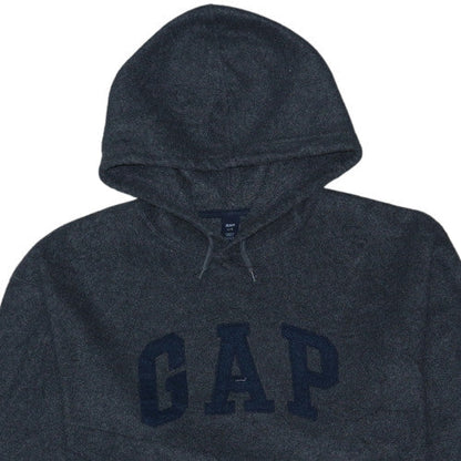 GAP Men's Grey Pullover Hoodie Size L Fleece Regular Fit
