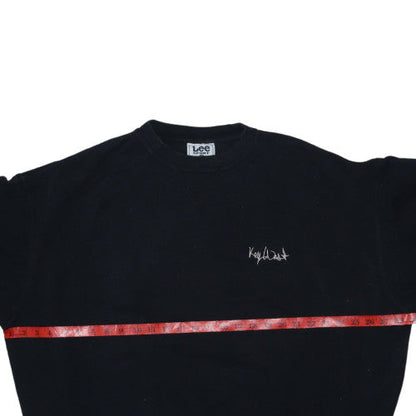 Lee Sport Men's Black XL Pullover Sweatshirt Key West Embroidered Cotton Blend