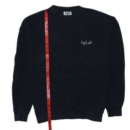 Lee Sport Men's Black XL Pullover Sweatshirt Key West Embroidered Cotton Blend