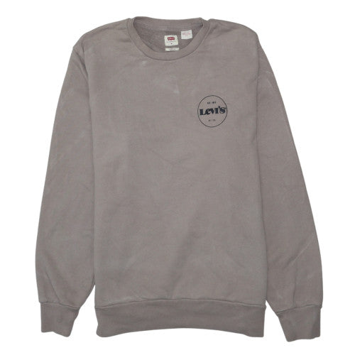 Levi's Men's Grey Crew Neck Pullover Sweatshirt M Standard Fit