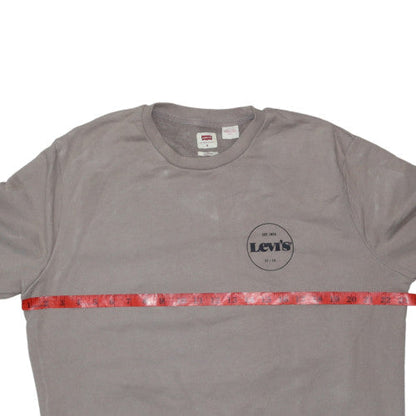 Levi's Men's Grey Crew Neck Pullover Sweatshirt M Standard Fit