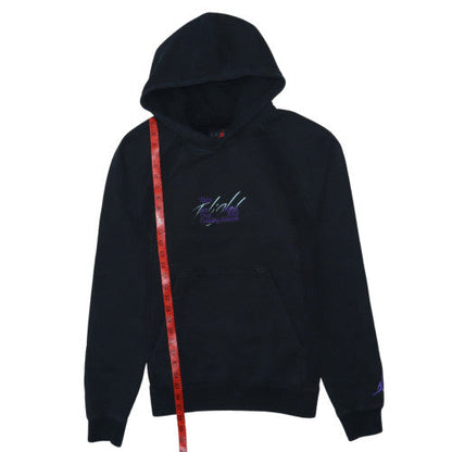 Nike Jordan Men's Black Pullover Hoodie Small Graphic Embroidered Sportswear