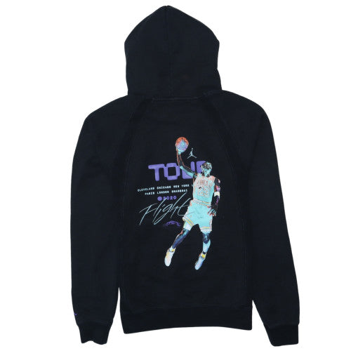 Nike Jordan Men's Black Pullover Hoodie Small Graphic Embroidered Sportswear