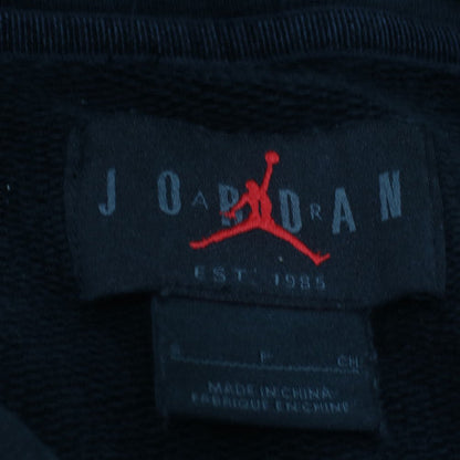 Nike Jordan Men's Black Pullover Hoodie Small Graphic Embroidered Sportswear