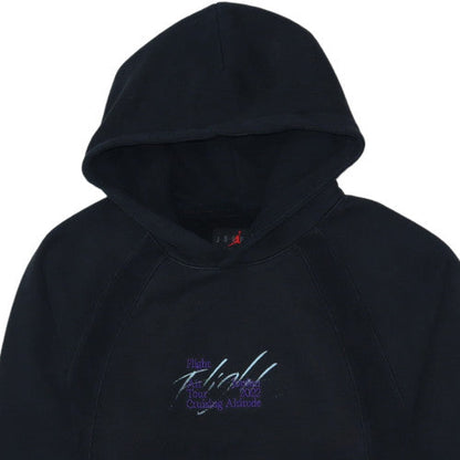 Nike Jordan Men's Black Pullover Hoodie Small Graphic Embroidered Sportswear