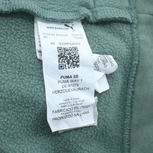 Puma Womens Green Pullover Sweatshirt Size 12 Long Sleeve Logo