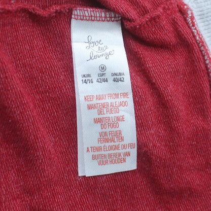 Disney Womens Red Mickey's Ski Club Pullover Hoodie Size 14/16