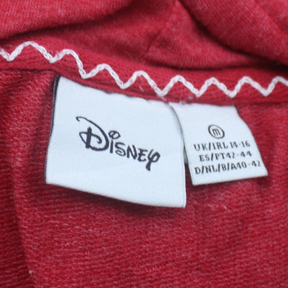 Disney Womens Red Mickey's Ski Club Pullover Hoodie Size 14/16