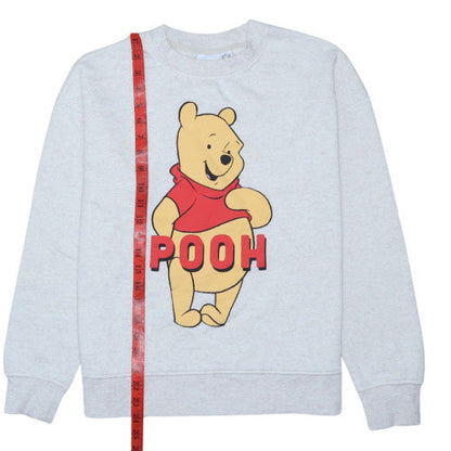 Disney Womens Grey XS Winnie the Pooh Pullover Sweatshirt