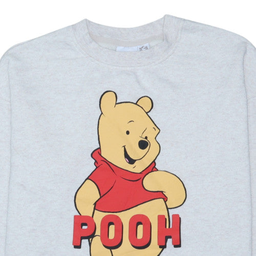 Disney Womens Grey XS Winnie the Pooh Pullover Sweatshirt