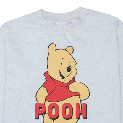Disney Womens Grey XS Winnie the Pooh Pullover Sweatshirt
