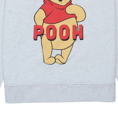 Disney Womens Grey XS Winnie the Pooh Pullover Sweatshirt