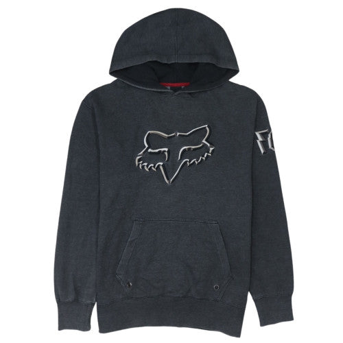 Fox Men's Black Pullover Hoodie L Fleece Sportswear