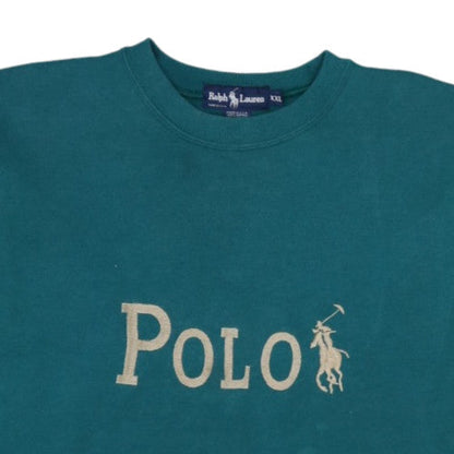 Ralph Lauren Men’s Green 2XL Pullover Cotton Sweatshirt
