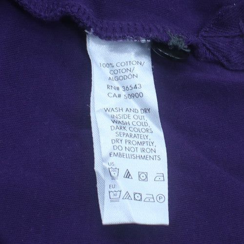 Calvin Klein Men's Purple Cotton Polo Shirt XL Regular Fit