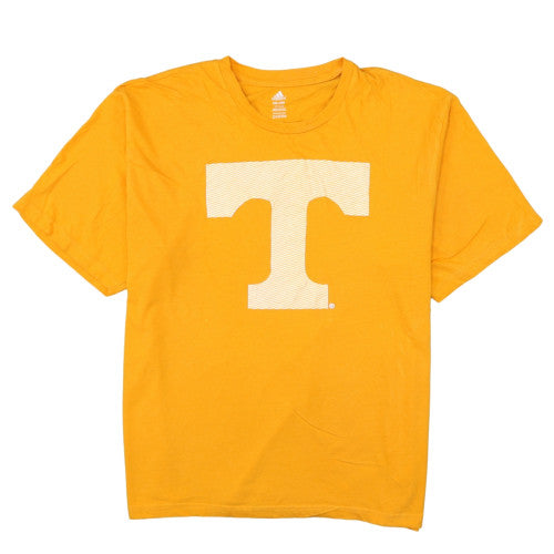 Adidas Men's Yellow XXL Graphic Print Cotton T-Shirt