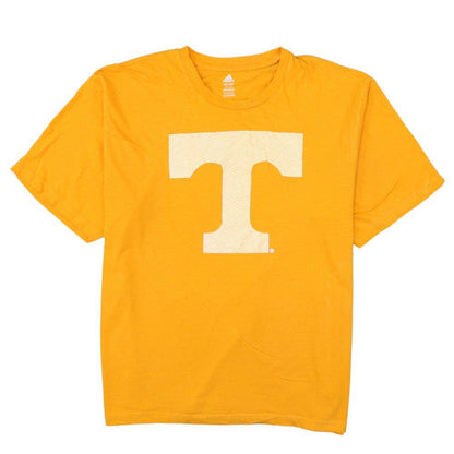 Adidas Men's Yellow XXL Graphic Print Cotton T-Shirt