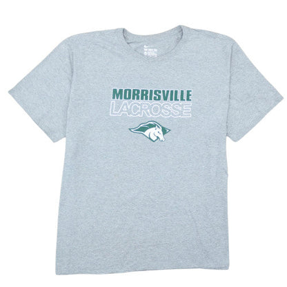 Nike Men's Grey Morrisville Lacrosse Athletic Fit T-Shirt XXL